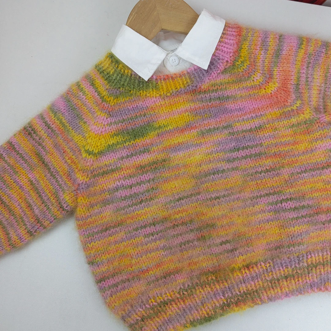 【怡诺推荐】超柔手染星空七彩亮丝绒帽子毛衣手编线中粗线一团三两