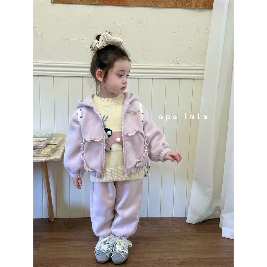 opolala·25冬~星星加绒卫衣套装77001（童装汉服）