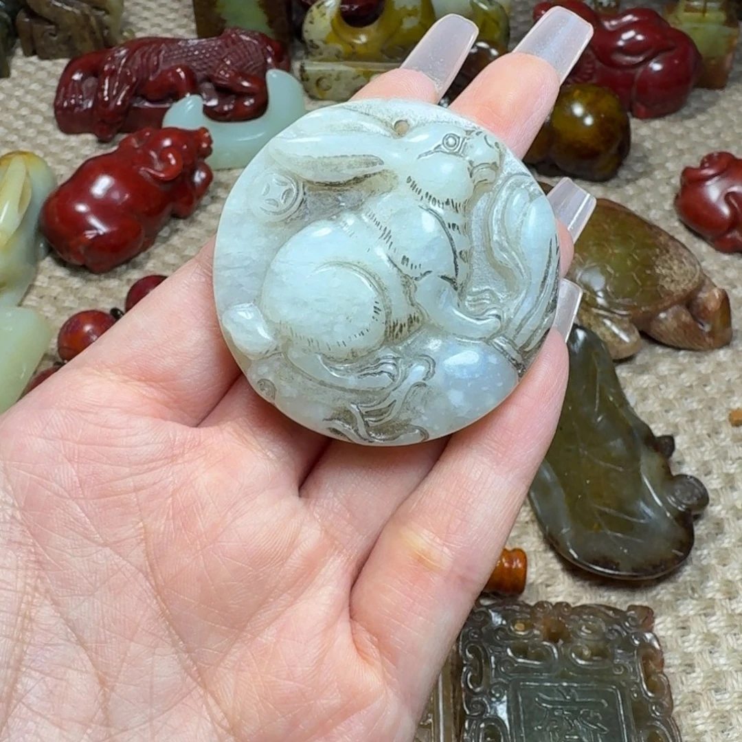 白玉菩提吊坠挂件