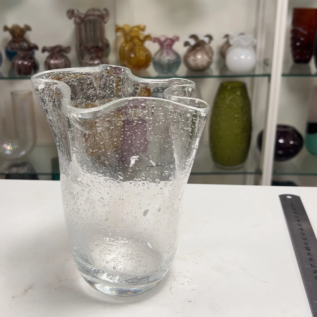 透明气泡白菜花瓶高度20微瑕