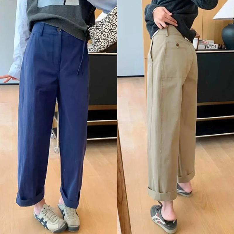 多色百搭 舒适不紧绷 显瘦九分休闲宽松改善腿型亲肤垂顺女阔腿裤