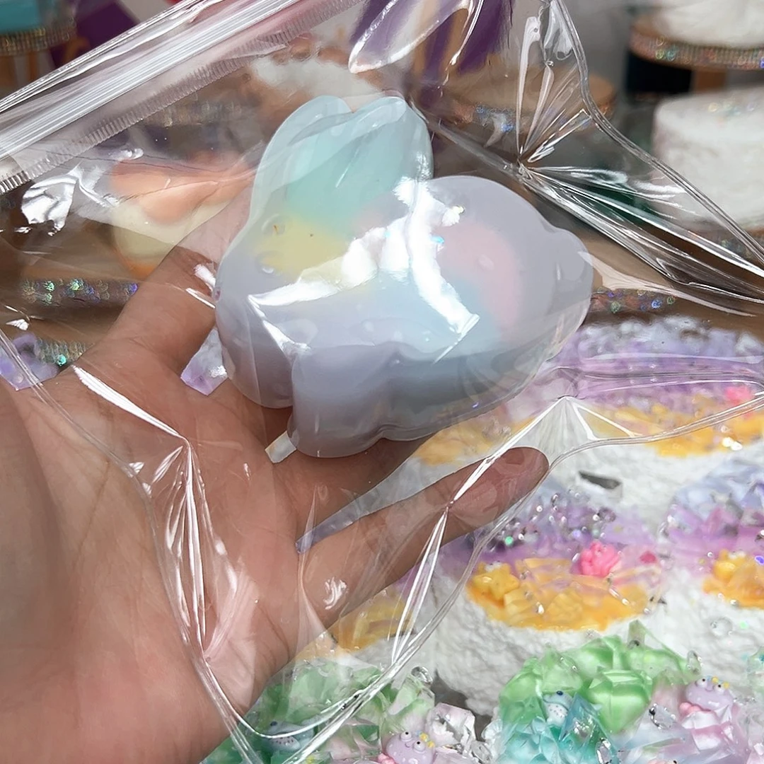 硅胶彩虹冰皮玉兔月饼155g