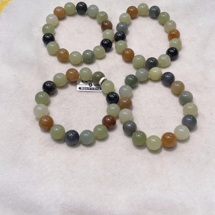 和田玉未镶嵌手串新疆多宝卡12多样性拍一发一