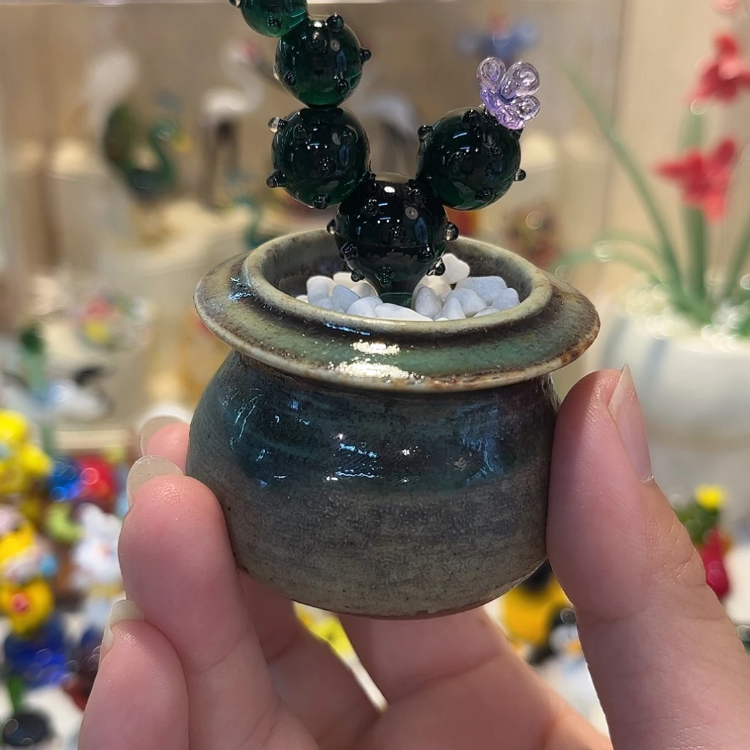 手工艺品琉璃仙人掌
