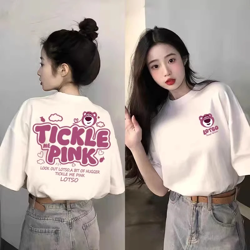 夏装2025新款圆领纯棉短袖t恤女学生爆款宽松百搭休闲上衣服时尚