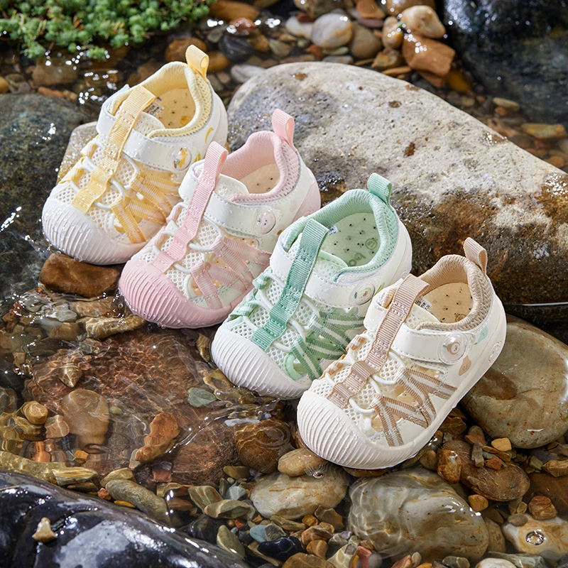 巴拉巴拉童鞋宝宝学步鞋婴儿凉鞋2025夏季新款男童女童网布鞋子