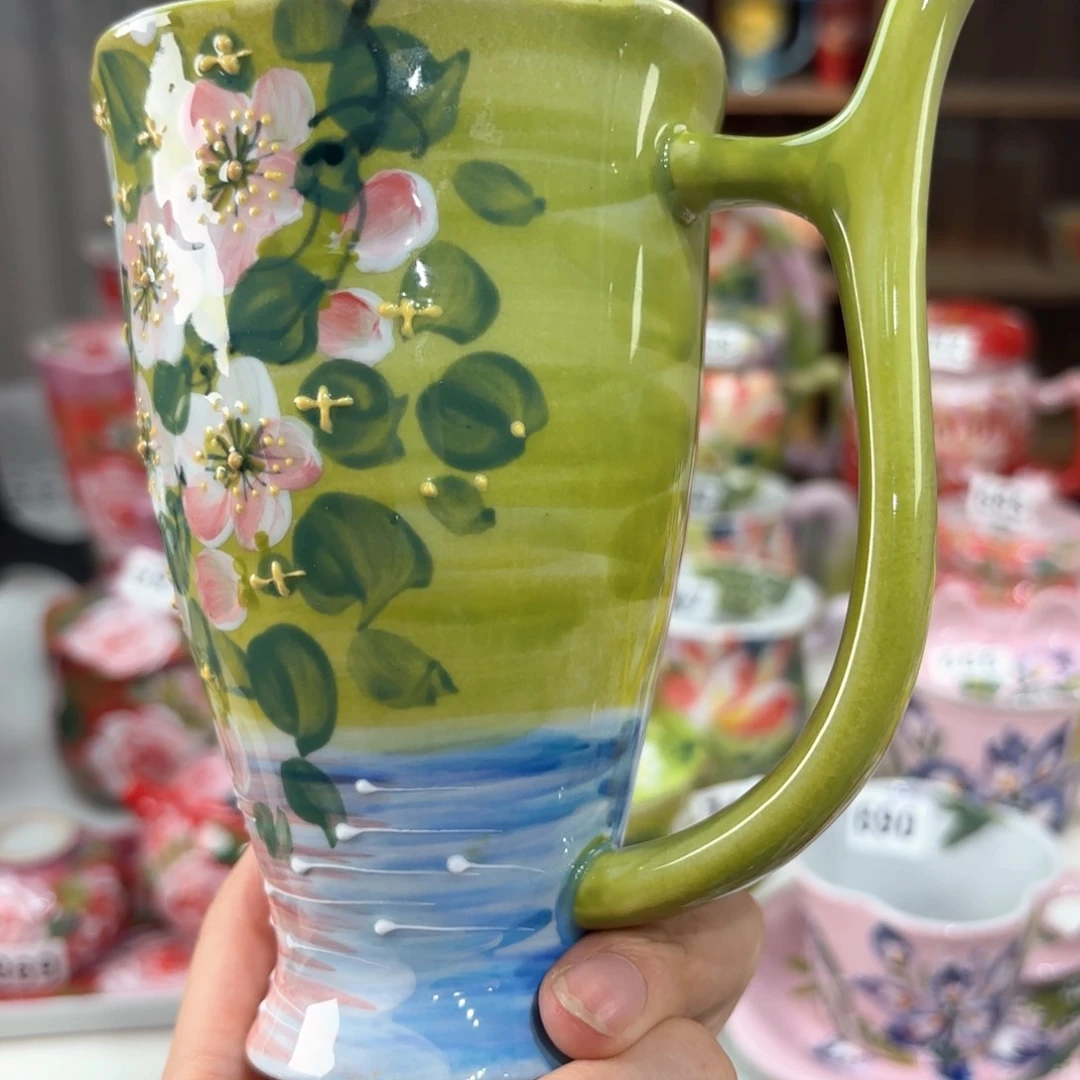 景德镇手绘高温釉下彩陶瓷茶具