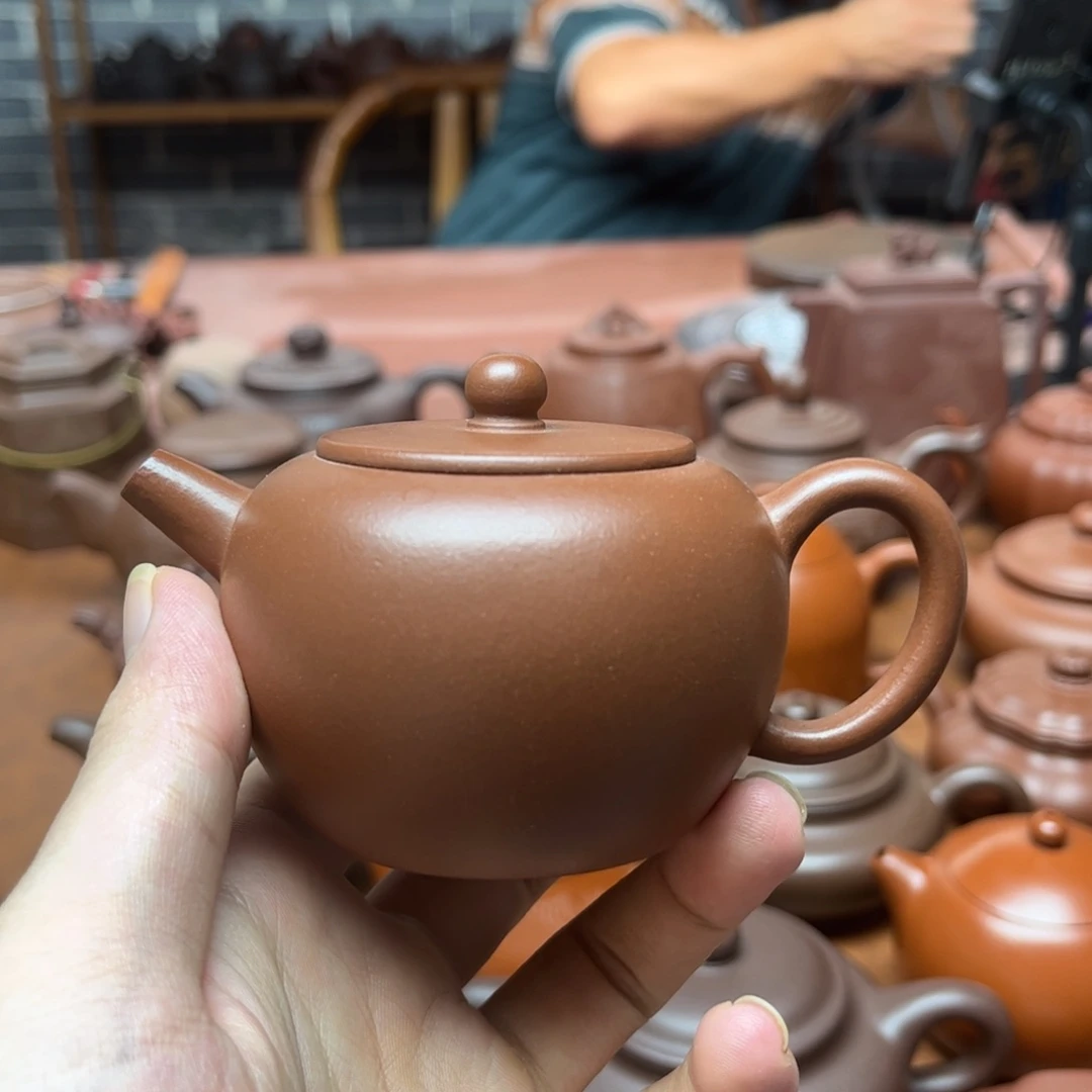 茶壶紫砂3 紫砂壶手工制作一手货源150c c