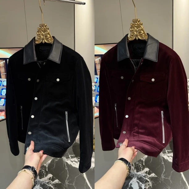 「星漓轻奢出品」6685/XINGLI/2025高端欧货翻领鹅绒内胆男士羽绒服