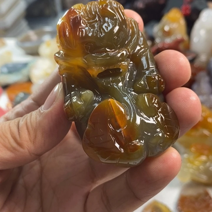 玛瑙/玉髓吊坠(不含链)未镶嵌