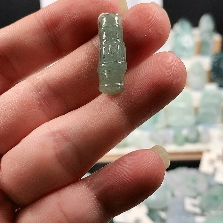 吊坠(不含链)未镶嵌翡翠70竹节