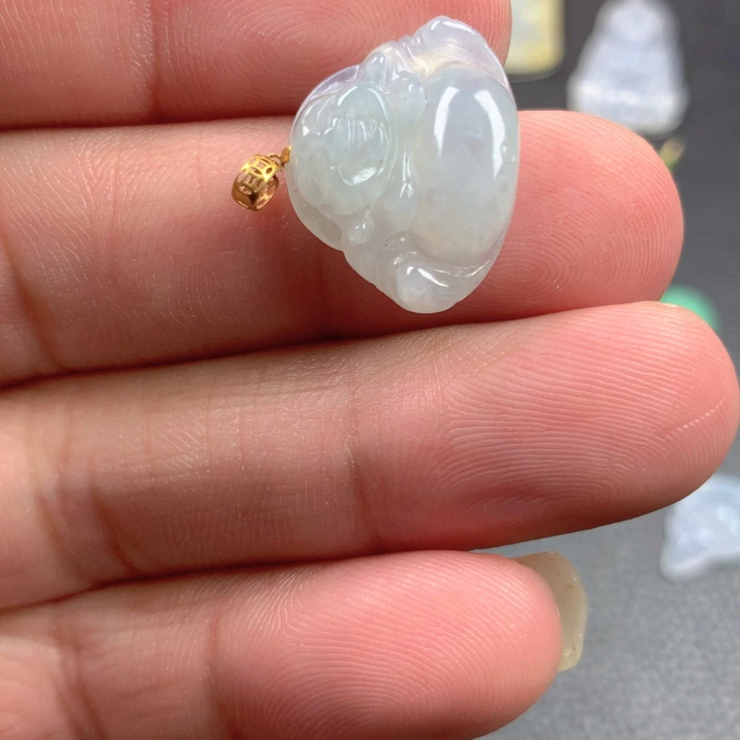 【闪购商品】颈饰18K金镶嵌翡翠翡翠
