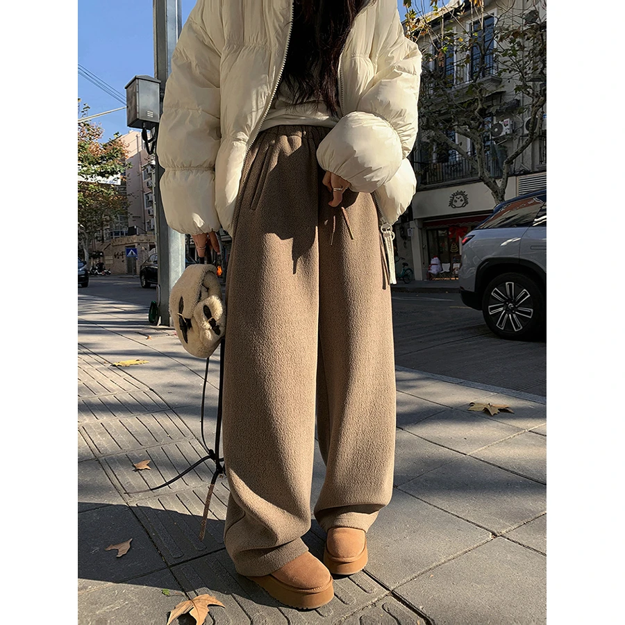 张贝贝 安德拉冬日 蚕丝羊毛 cozyfit加绒香蕉裤