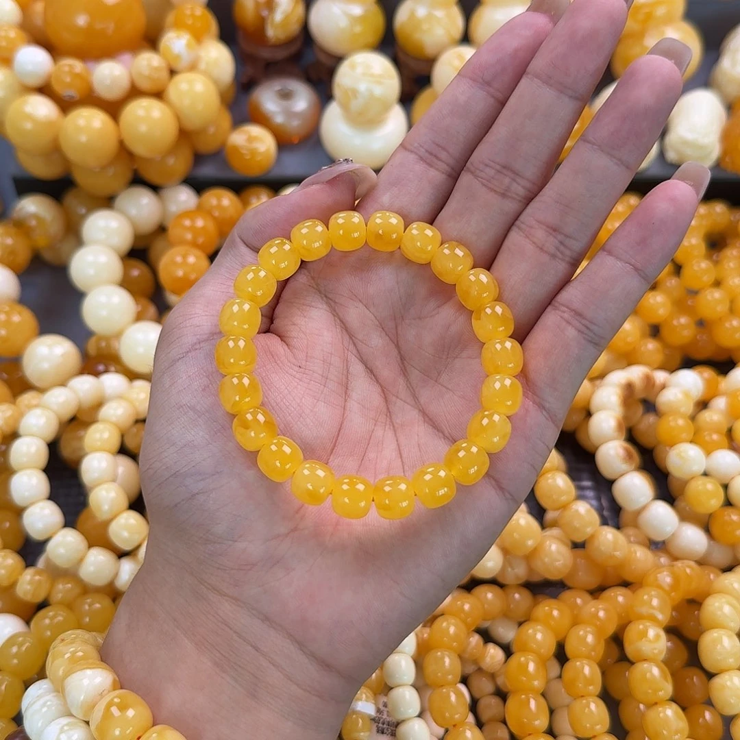 蜜蜡未镶嵌珠宝奇石同料10mm