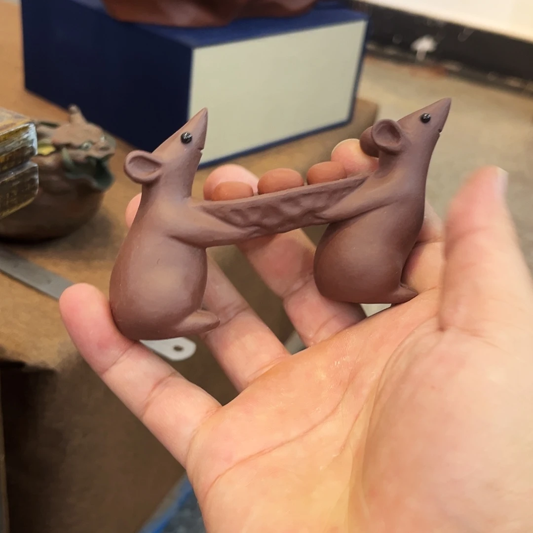 茶杯紫砂高端紫砂雕塑微瑕