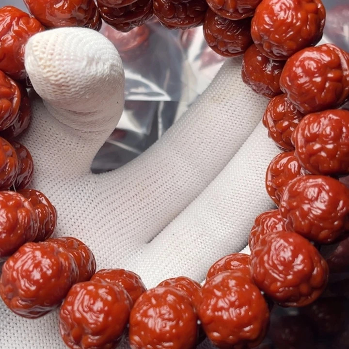 一***人猴头核桃手串蟾王