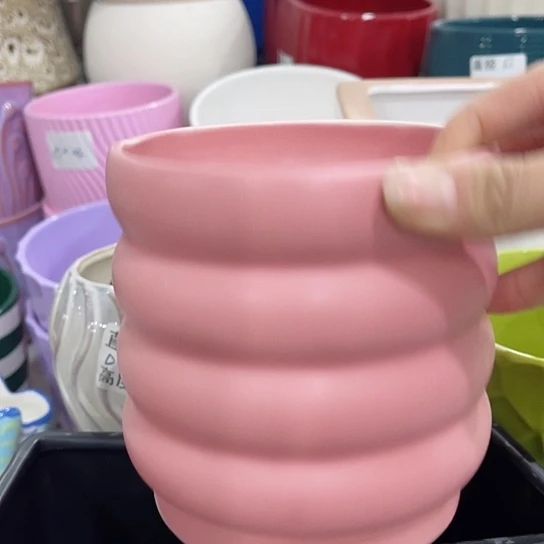 多肉绿植陶瓷花盆9.9包邮，有孔