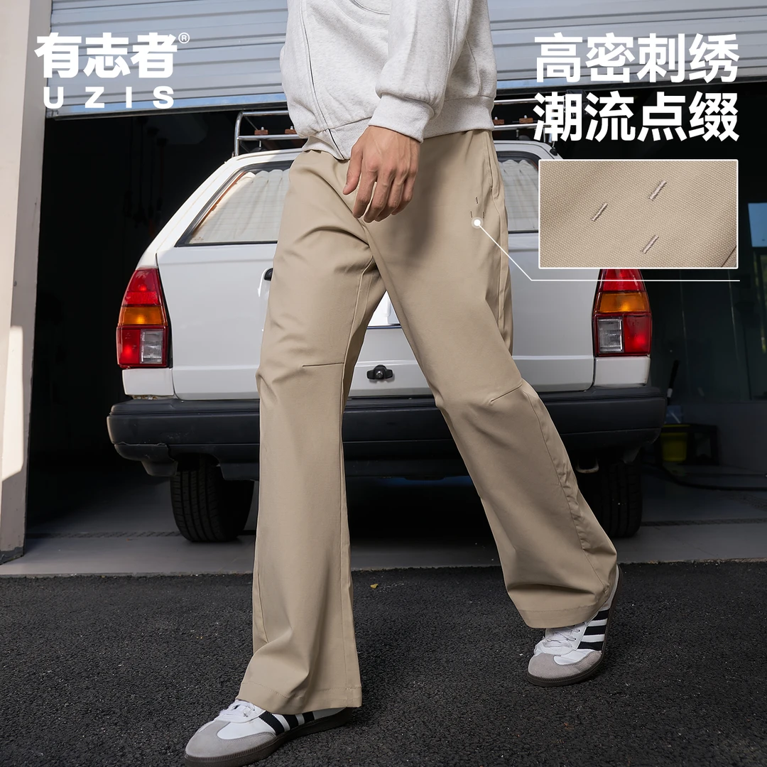 有志者UZIS山岚宽松透气休闲运动长裤男士耐磨微喇叭户外秋冬季款