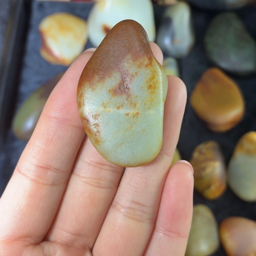 和田玉未镶嵌挂件26g