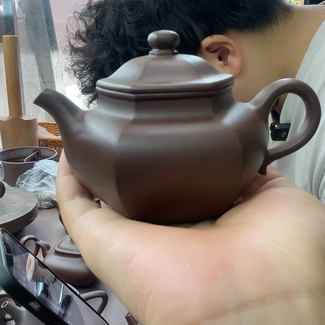 阿***错茶壶紫砂六方莲子