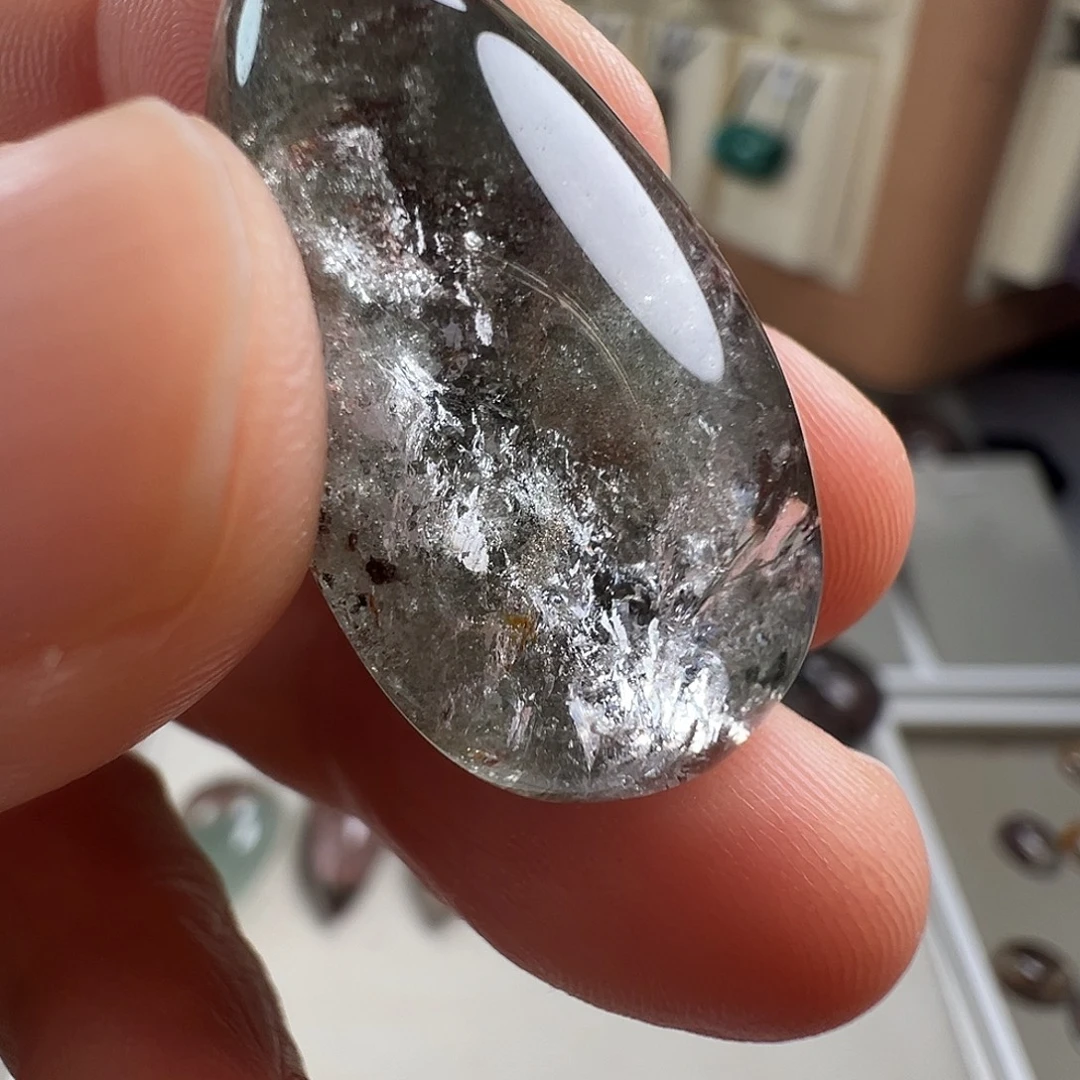 颈饰水晶银S925镶嵌天然水晶