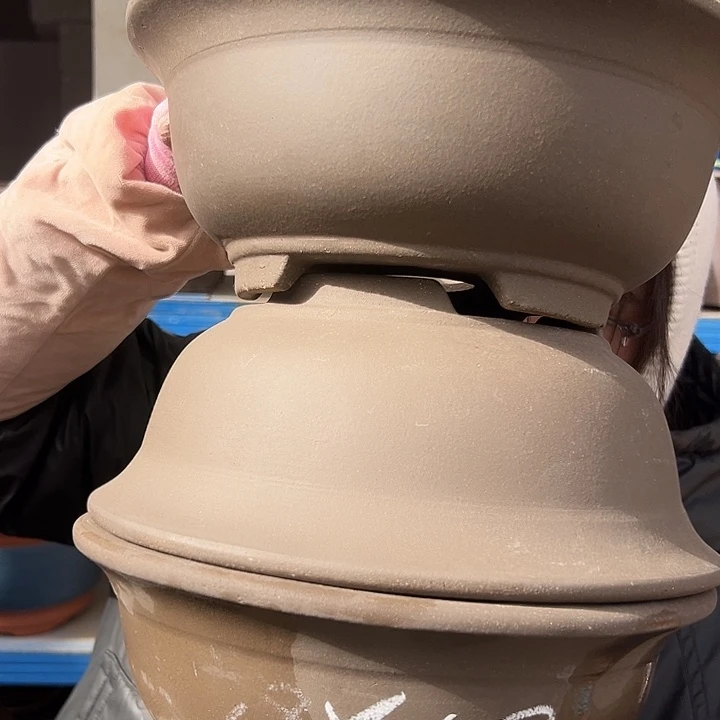 28紫泥碗盆三个花盆花盆花盆