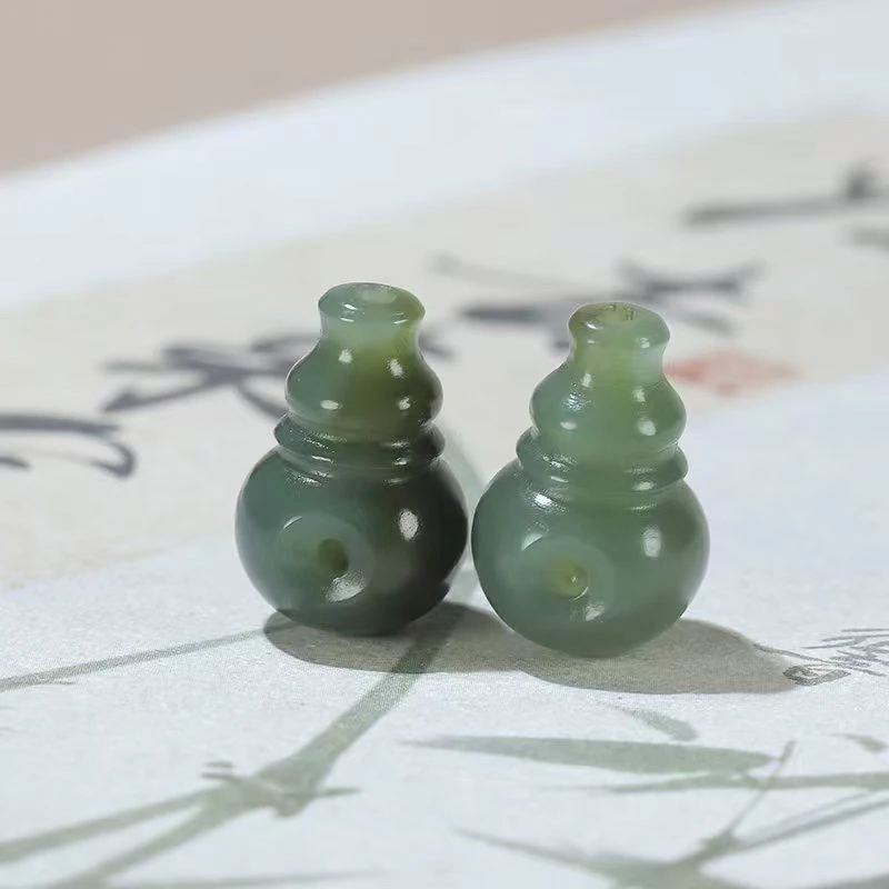 和田青玉葫芦三通佛头单散手链项链文玩配饰件多样性发货拍一发一