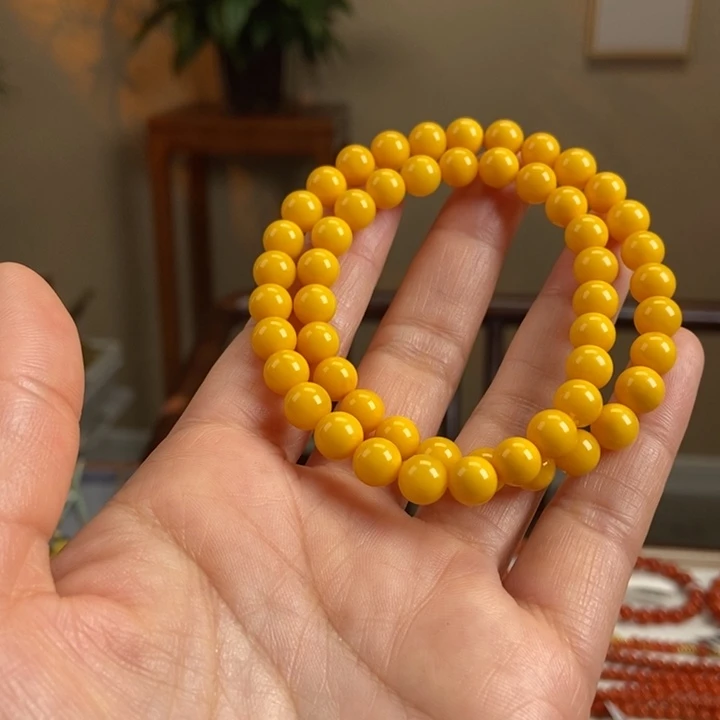 琥珀手链未镶嵌蜜蜡手串7