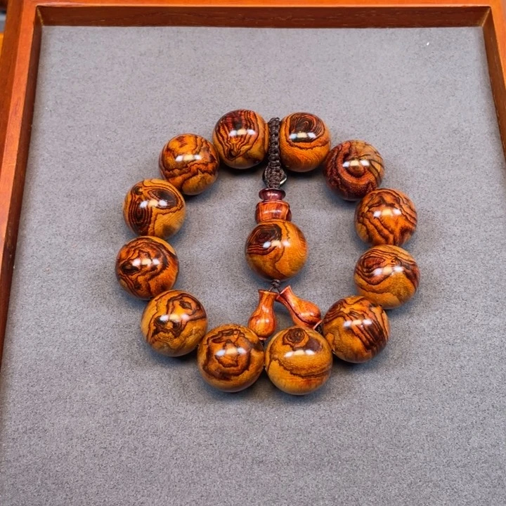 黄花梨/降香黄檀手串/手链岁**歌海南黄花梨蝴蝶花20