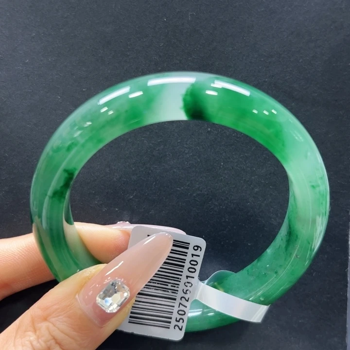 石英质玉（非洲翠）未镶嵌手镯57-58