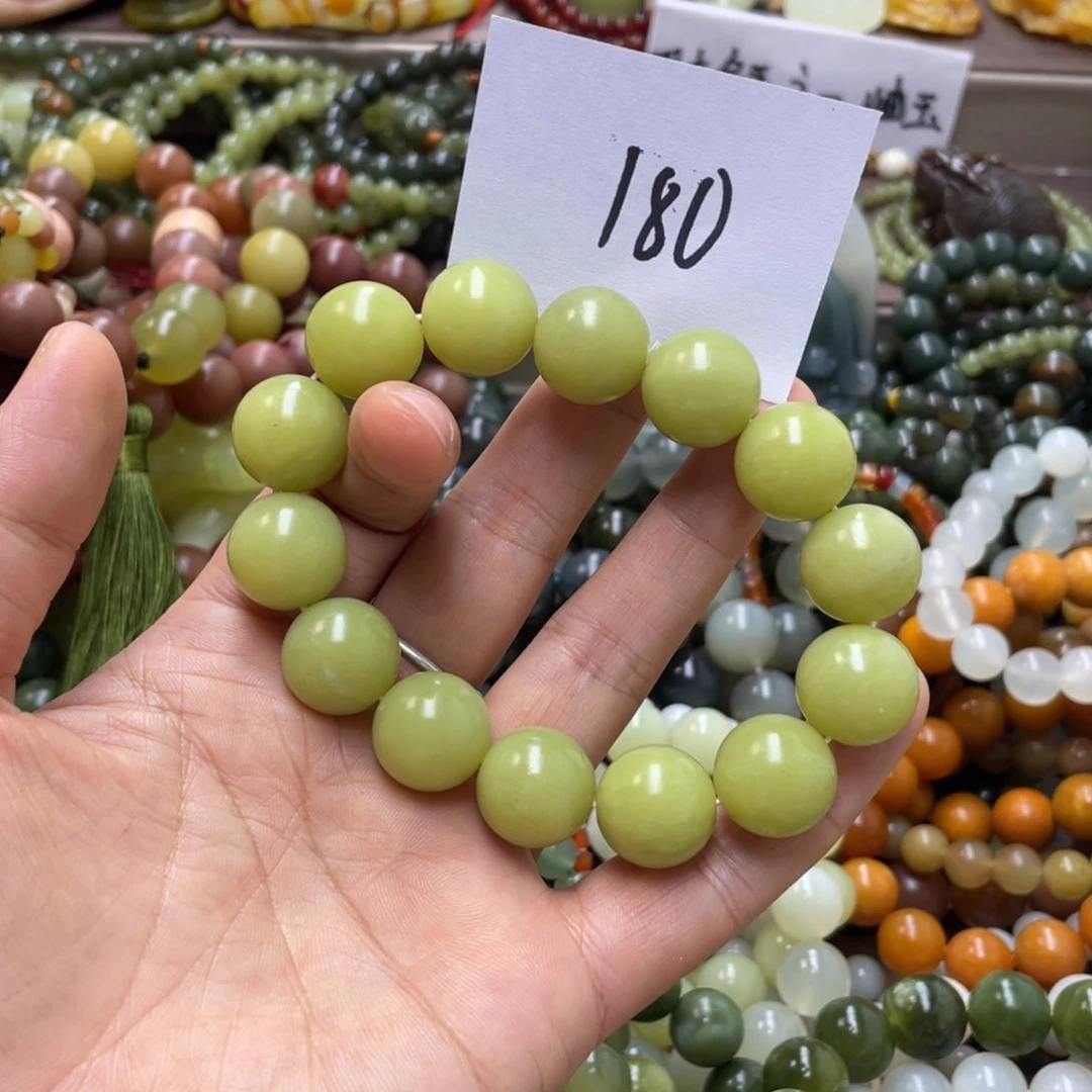 未镶嵌蛇纹石玉手链