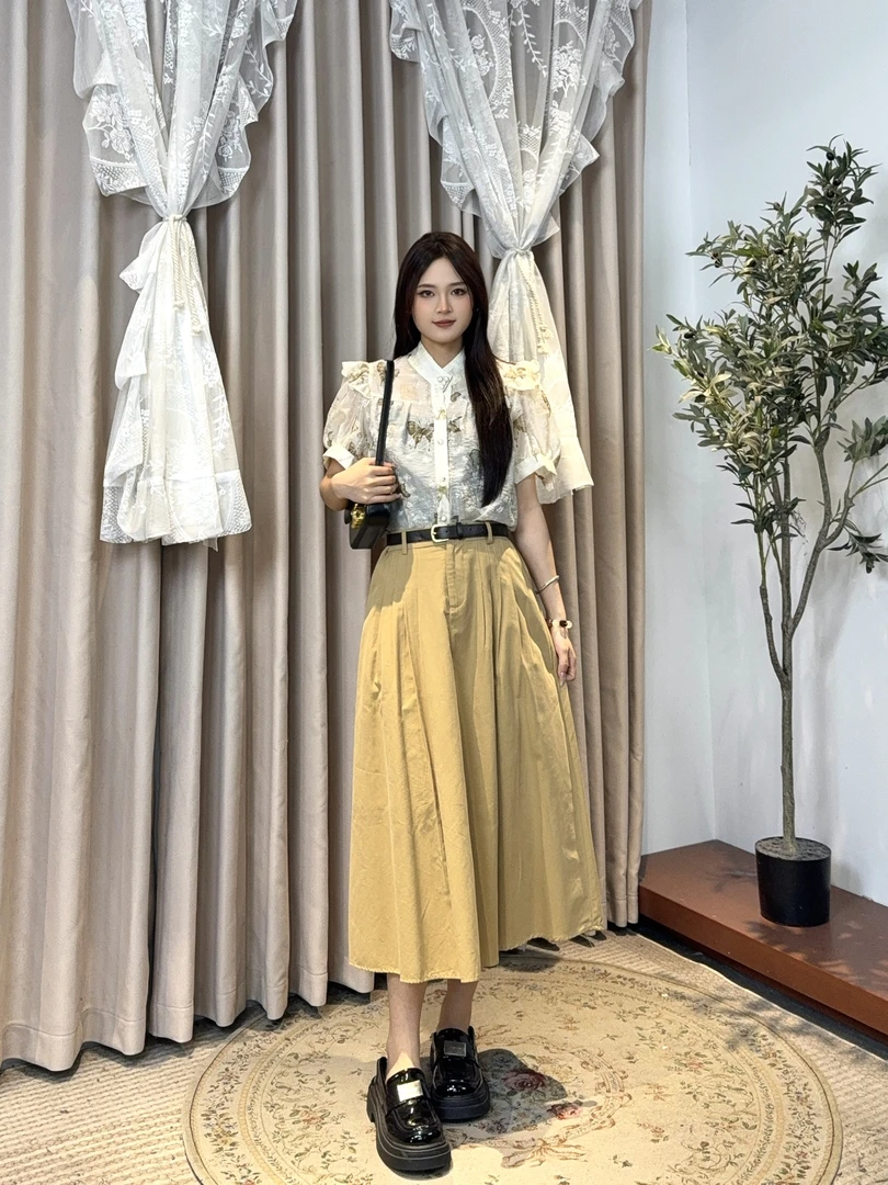 RACI然彩显瘦气质夏季设计上衣BA4191+BG4083