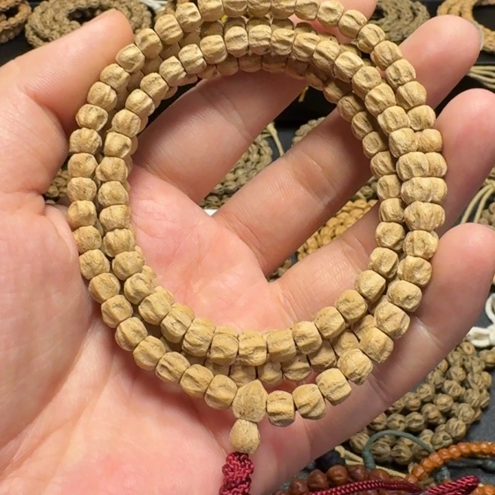 吊坠柏香籽/百香籽粉皮方块龙脊多棱