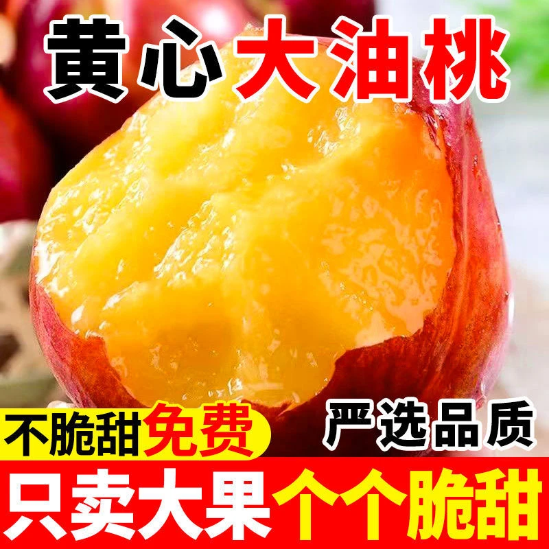 麻点黄心油桃应季新鲜水果产地带箱5斤包邮软脆两吃孕妇
