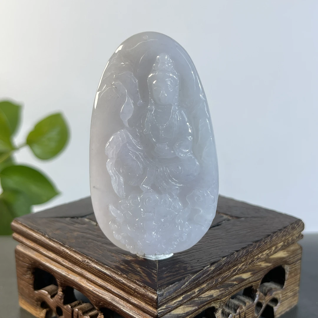 JSW01-60  天然缅甸A货翡翠  文殊