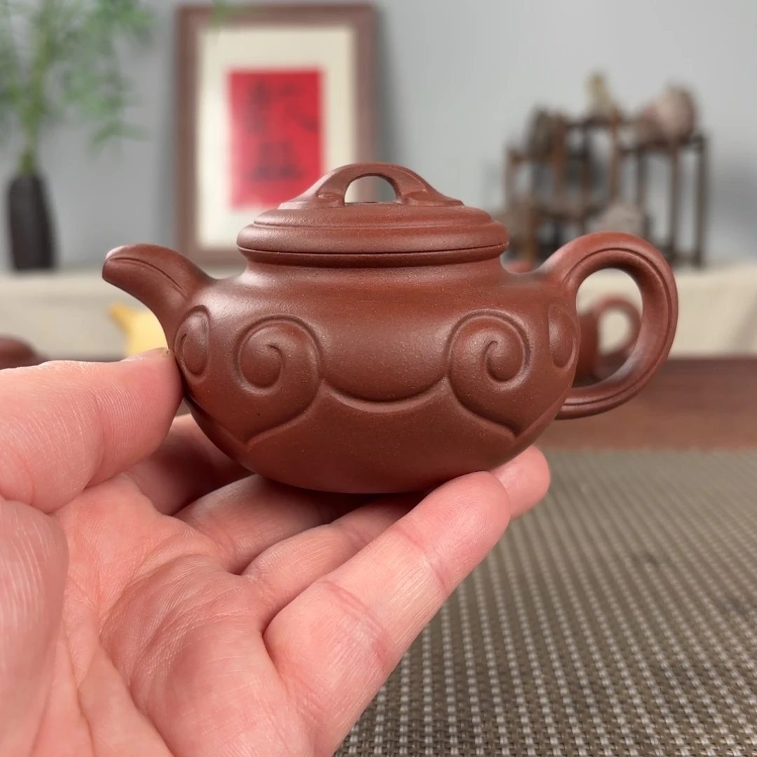 紫砂茶壶黄龙山原矿紫砂壶150