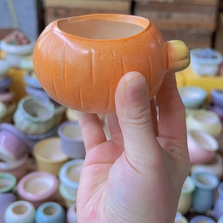 红陶陶瓷花盆当场满12包邮