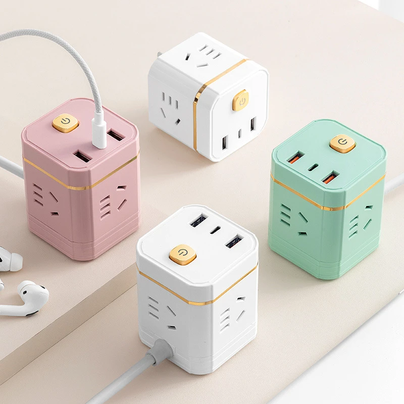 公牛适用魔方多功能插座宿舍插排接线板家用带线智能排插多孔无线