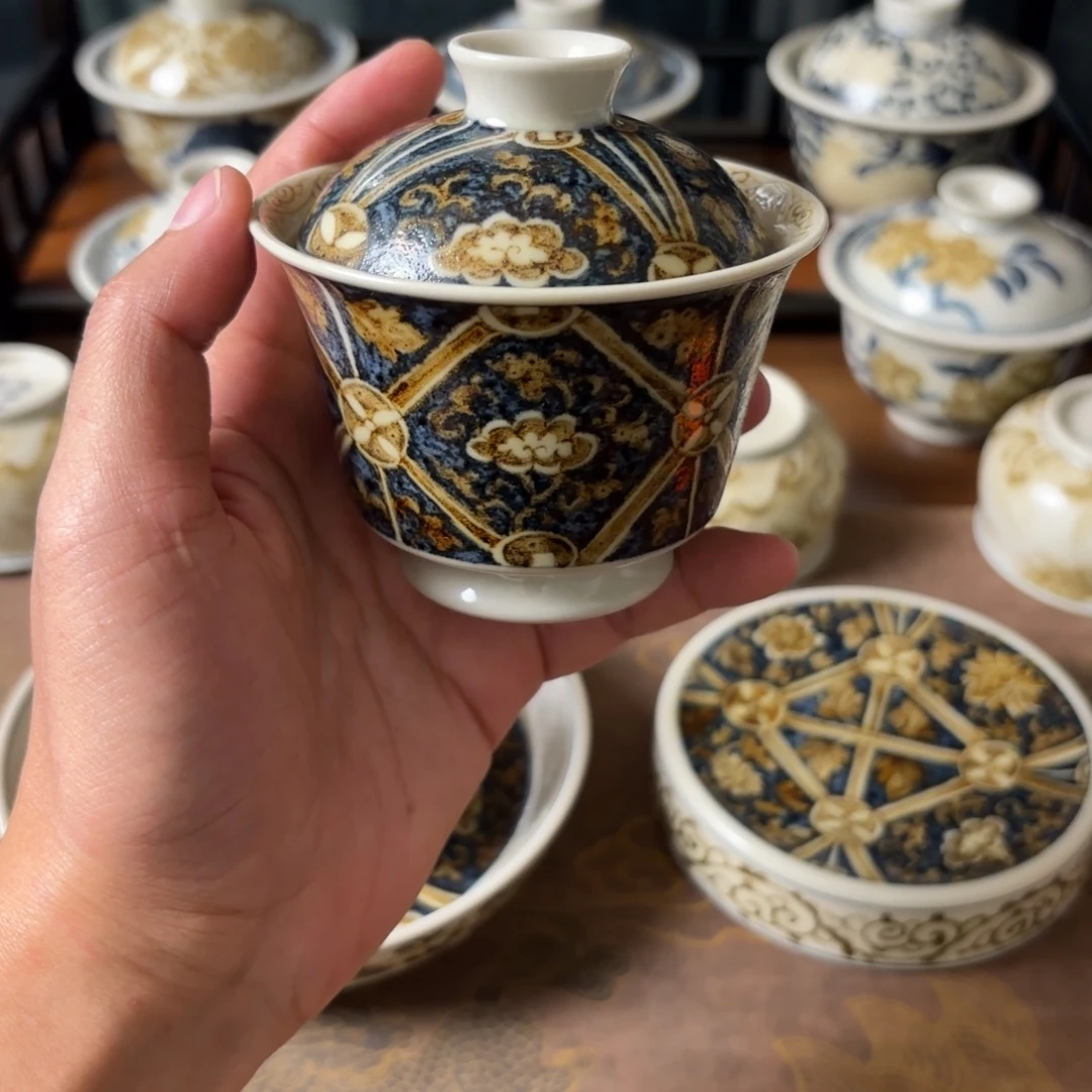 摆件景德镇手绘茶器