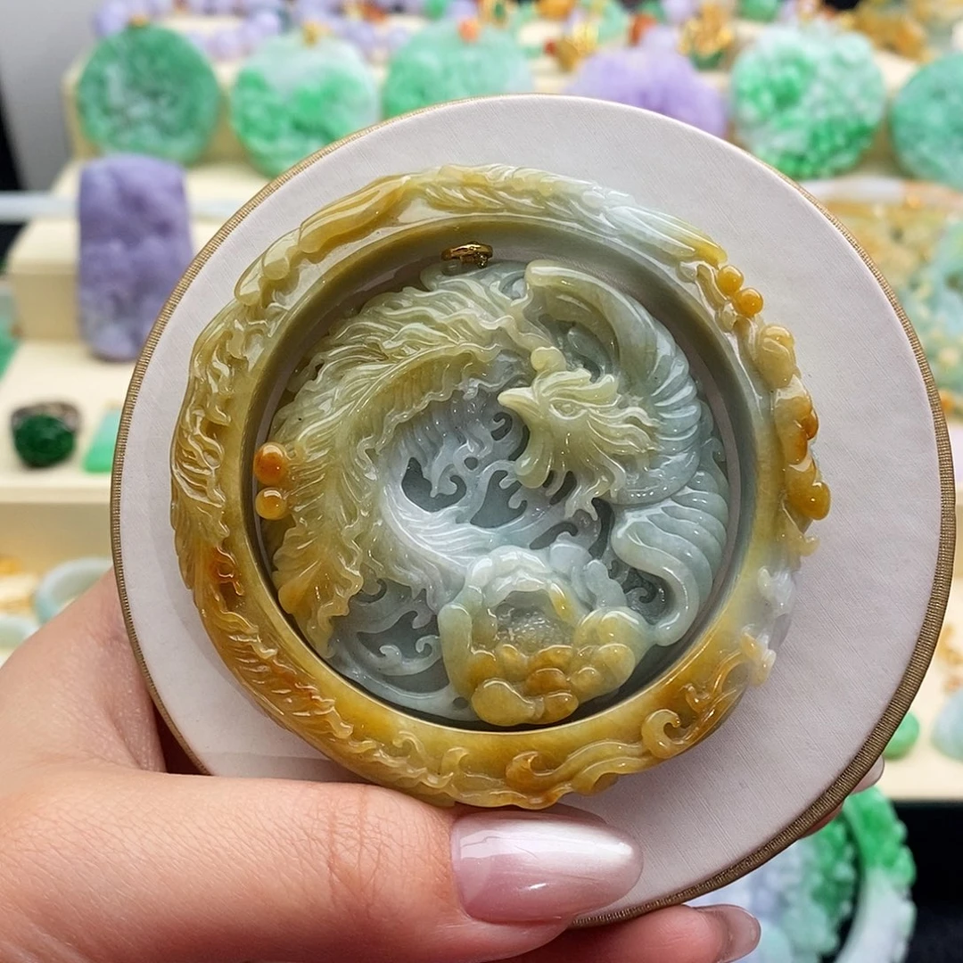 翡翠未镶嵌手镯套镯57