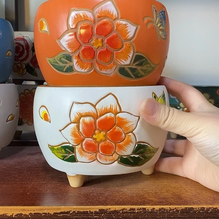 外13内11.5高10左右，纯手工制作，一单包邮