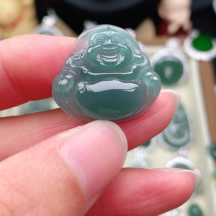 颈饰银S925镶嵌翡翠吊坠