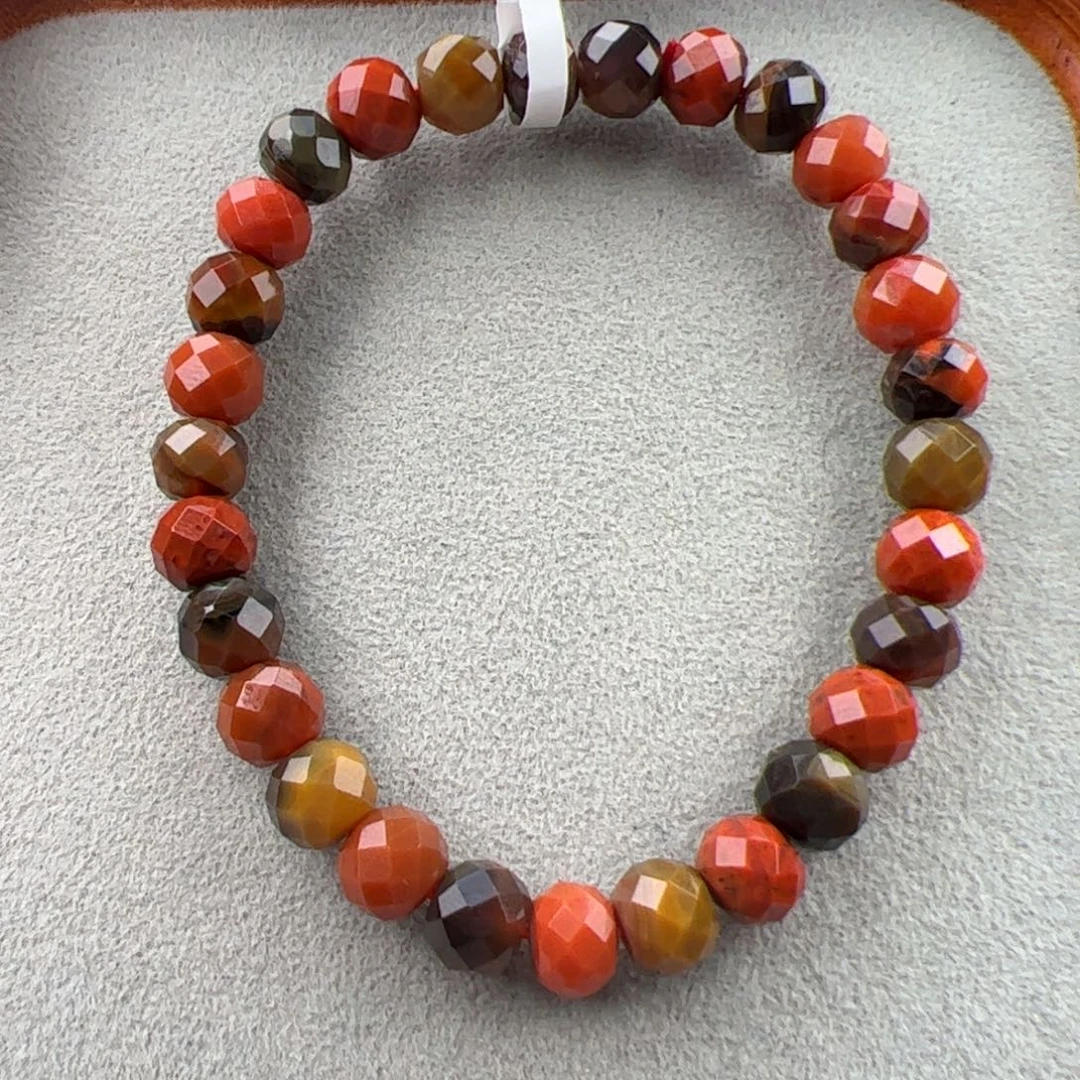 未镶嵌（切面手串7+）南红玛瑙