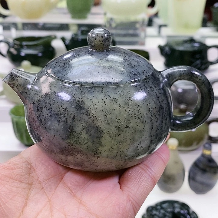 未镶嵌和田玉挂件茶壶190m l