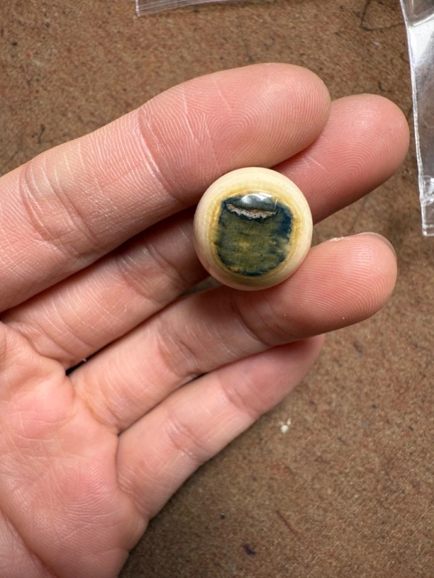 X6034猛犸牙蓝眼睛配饰