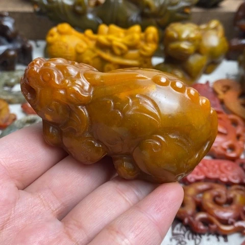 未镶嵌蛇纹石玉颈饰111