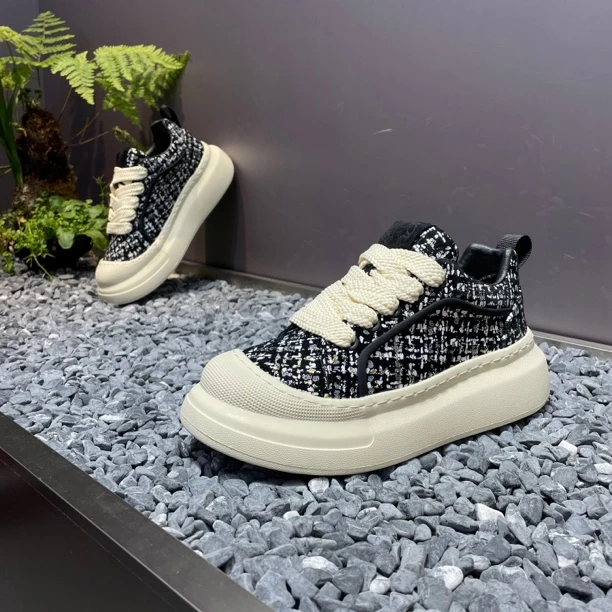 广州男鞋增高厚底圆头休闲百搭青春透气时尚春秋单鞋低帮系带潮鞋