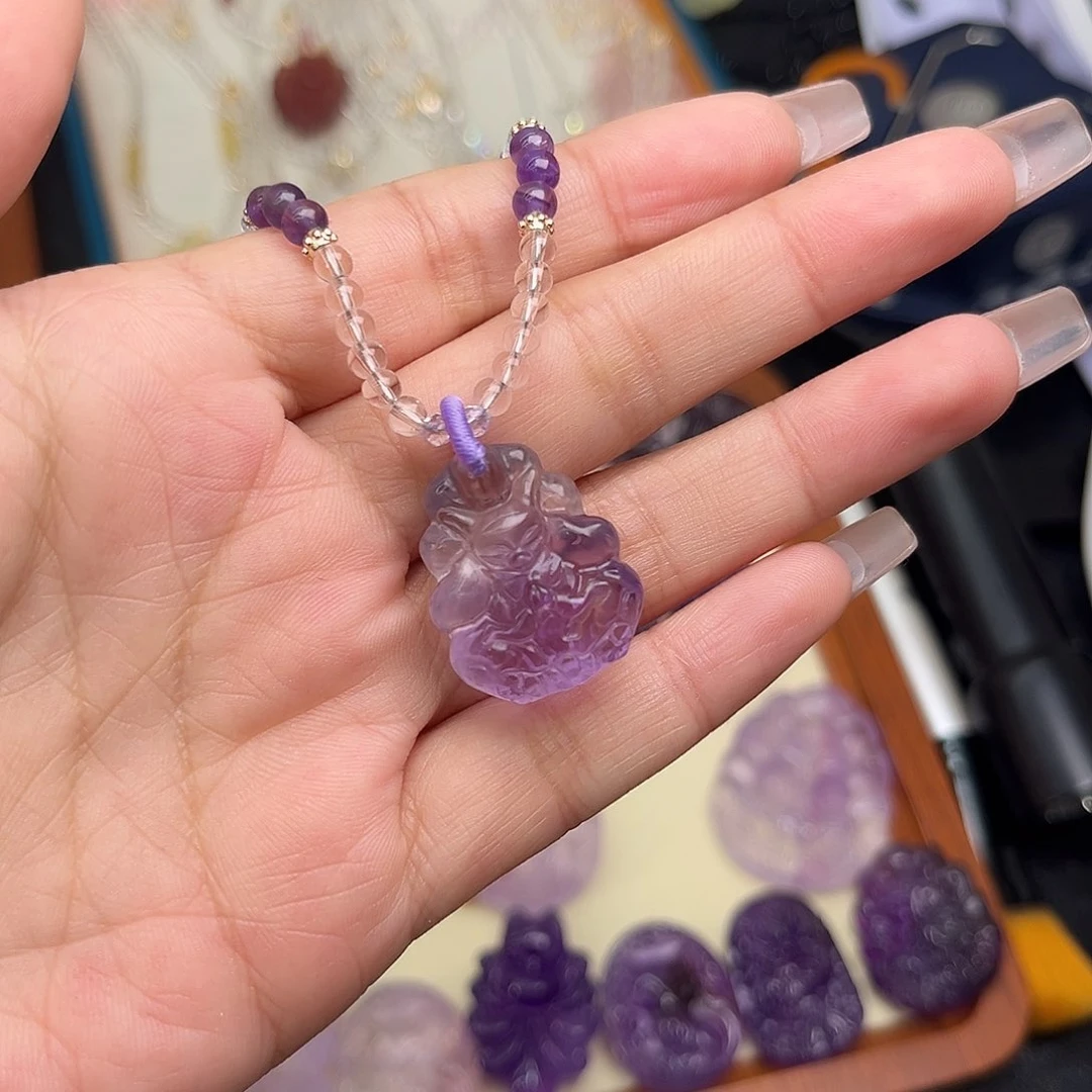 水晶珠宝半成品未镶嵌桃**?16