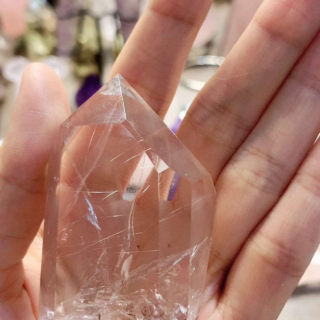 水晶摆件未镶嵌水晶破*呀