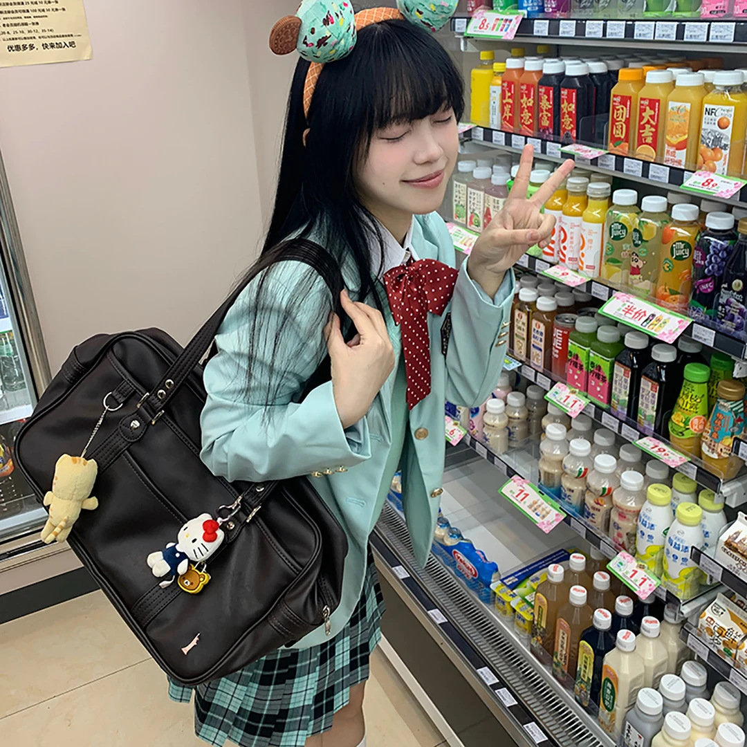 【莺时】零度句号原创jk西装外套女春秋学院风垫肩校供感西服套装